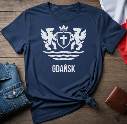 Gdańsk City Crest Emblem Unisex T-Shirt