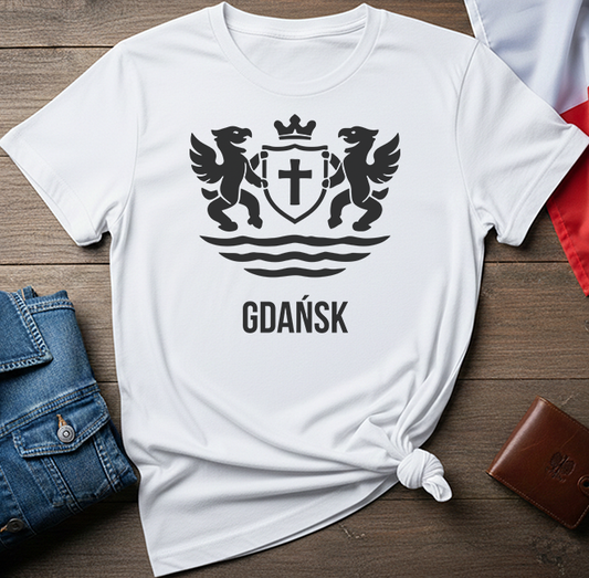 Gdańsk City Crest Emblem Unisex T-Shirt