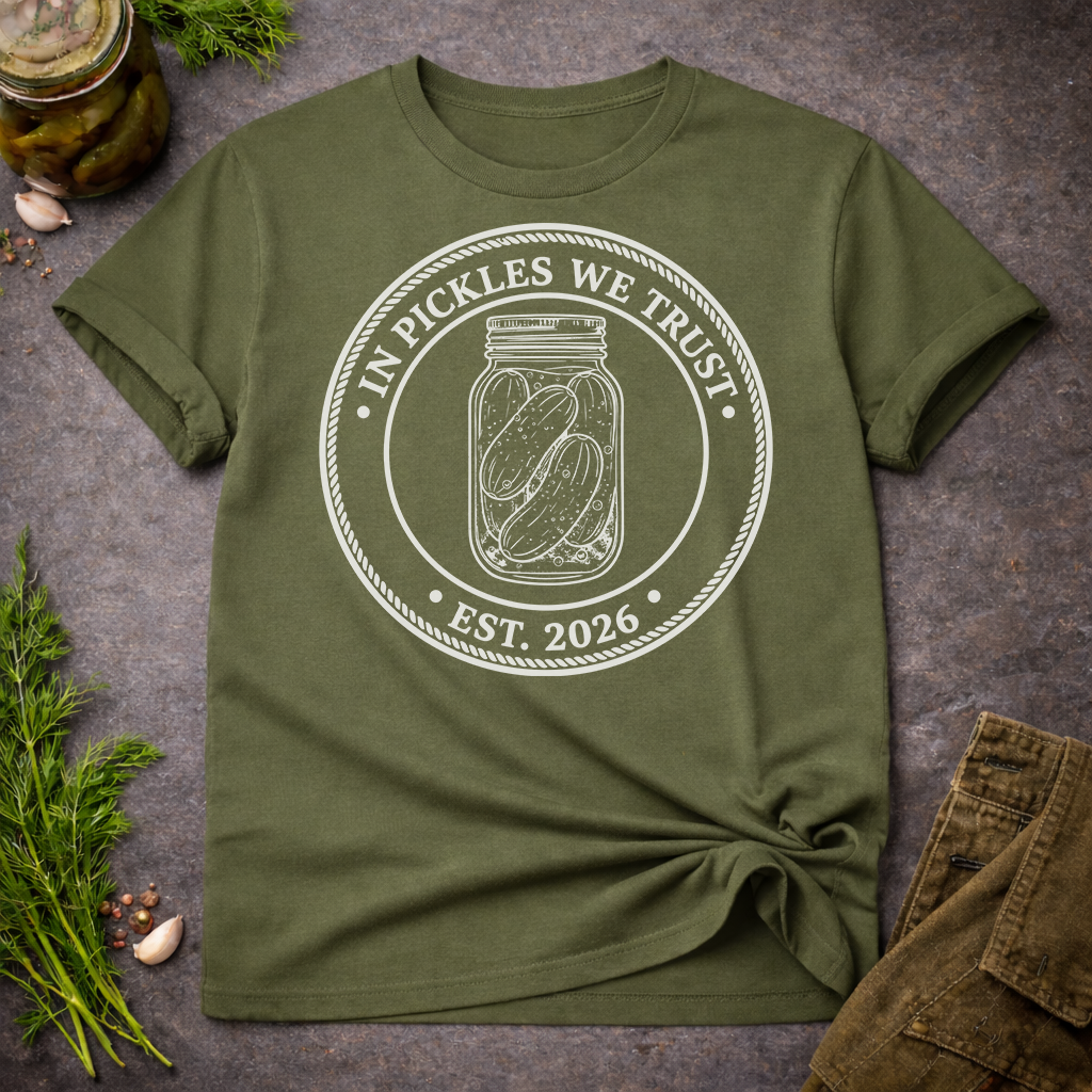In Pickles We Trust - Est. 2026 Unisex T-Shirt