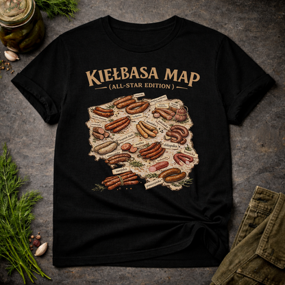 Kiełbasa Map: All-Star Unisex T-Shirt