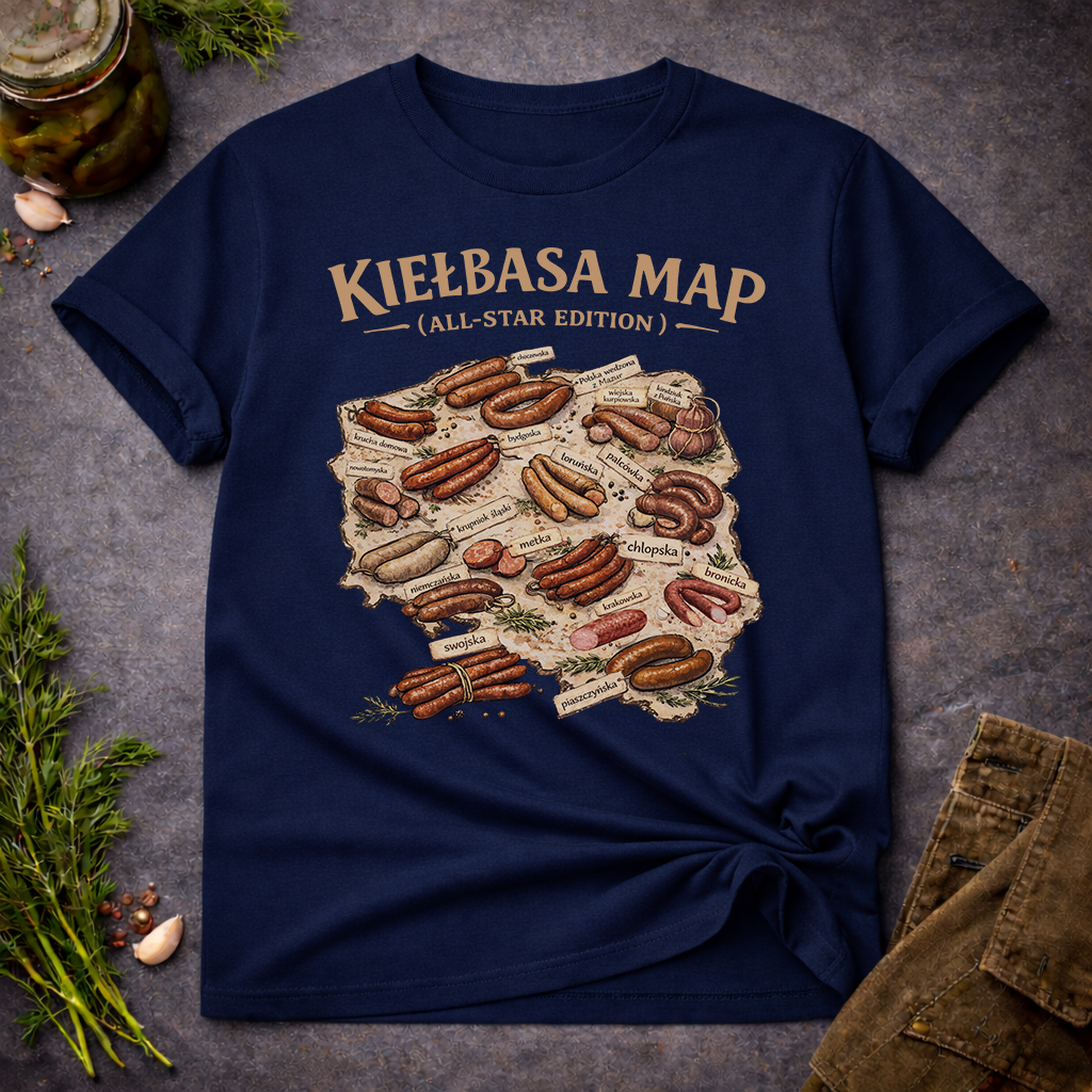 Kiełbasa Map: All-Star Unisex T-Shirt