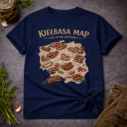 Kiełbasa Map: All-Star Unisex T-Shirt