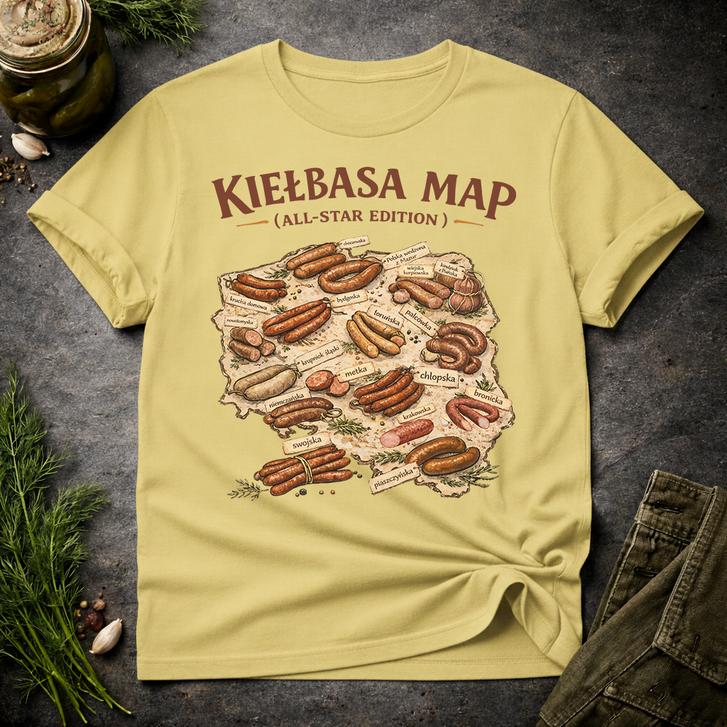 Kiełbasa Map: All-Star Unisex T-Shirt