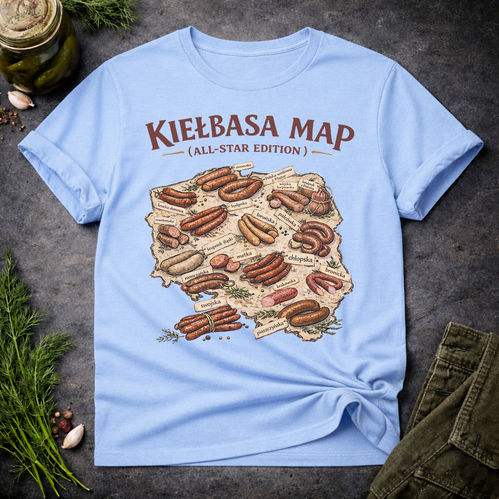 Kiełbasa Map: All-Star Unisex T-Shirt