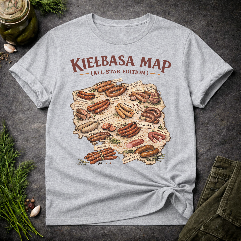 Kiełbasa Map: All-Star Unisex T-Shirt