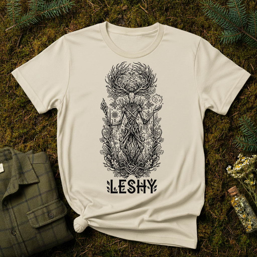 Leshy Slavic Spirit of Forest Unisex T-shirt