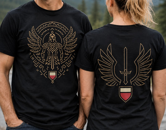 Polish Hussar Front Back Unisex T-Shirt