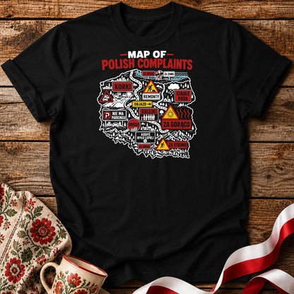 Map of Polish Complaints Unisex T-Shirt