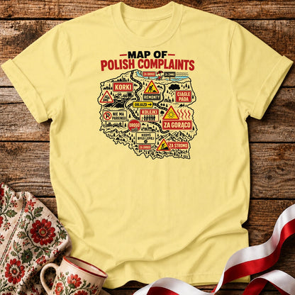 Map of Polish Complaints Unisex T-Shirt