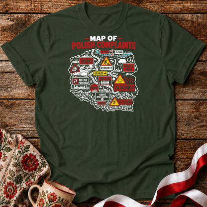 Map of Polish Complaints Unisex T-Shirt