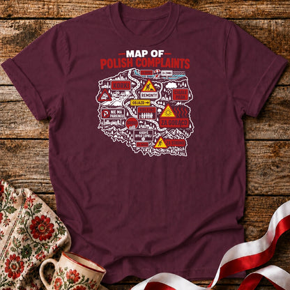 Map of Polish Complaints Unisex T-Shirt
