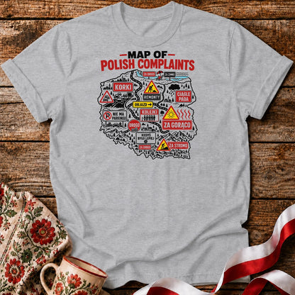 Map of Polish Complaints Unisex T-Shirt
