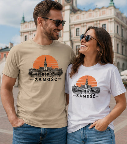 Zamość Sunset Skyline Polish City Unisex T-Shirt