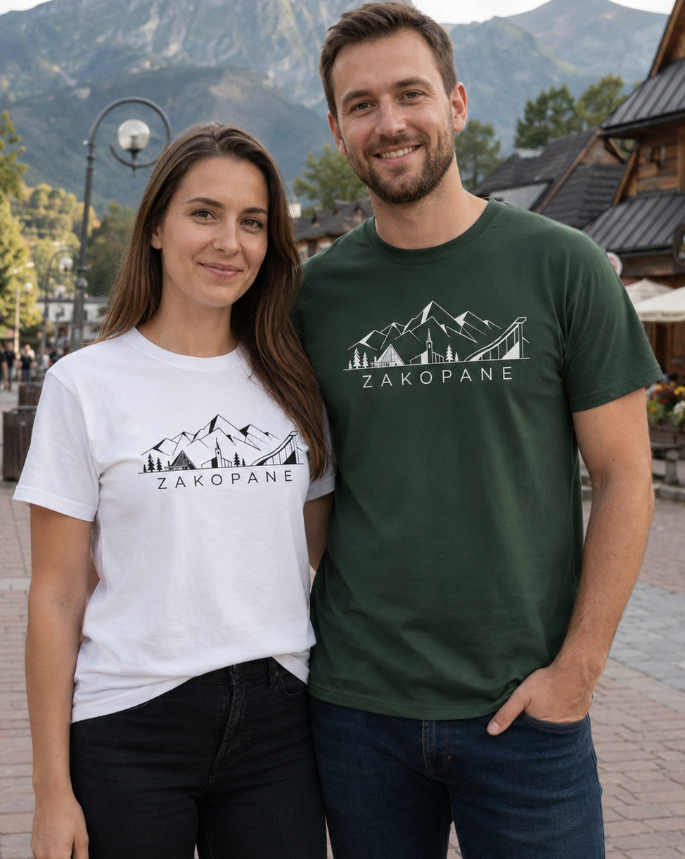 Zakopane Minimal Mountain Polish Unisex T-Shirt