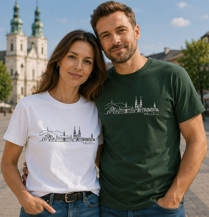 Kielce One-Line Skyline Polish City Unisex T-Shirt