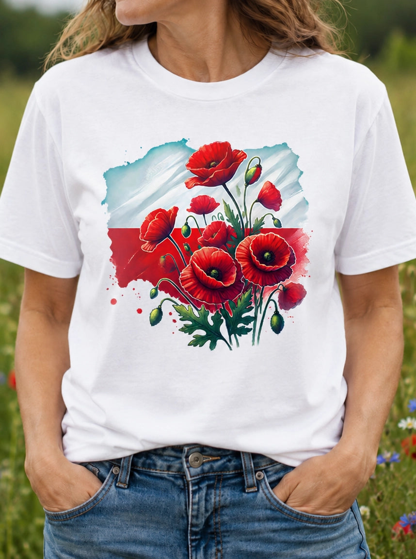 Polish Poppy Roots Unisex T-Shirt