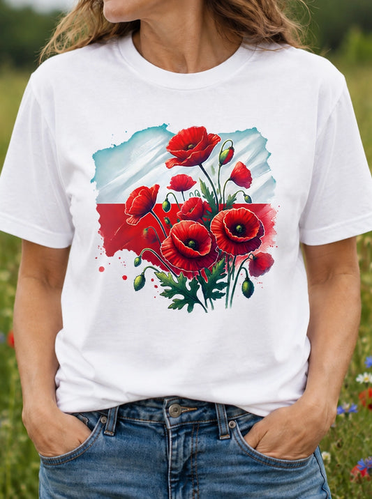 Polish Poppy Roots Unisex T-Shirt