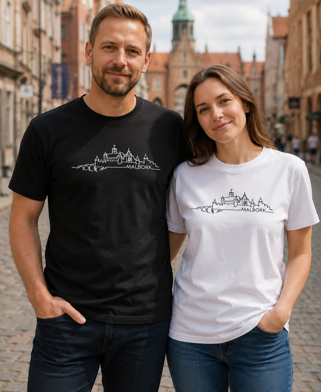 Malbork Castle Skyline Polish City Unisex T-Shirt
