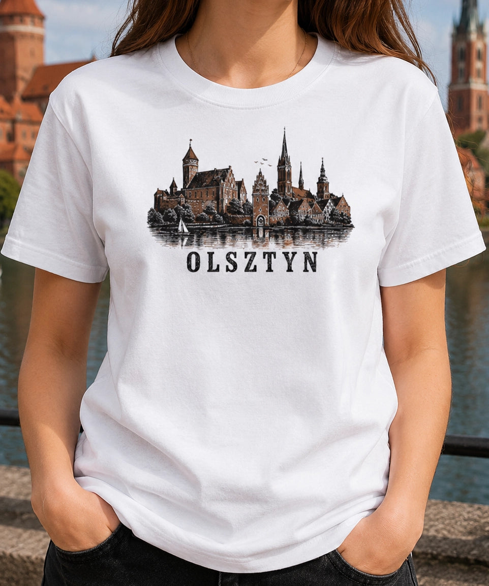 Olsztyn Brick Castle Skyline Polish City Unisex T-Shirt