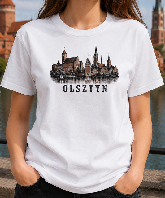 Olsztyn Brick Castle Skyline Polish City Unisex T-Shirt