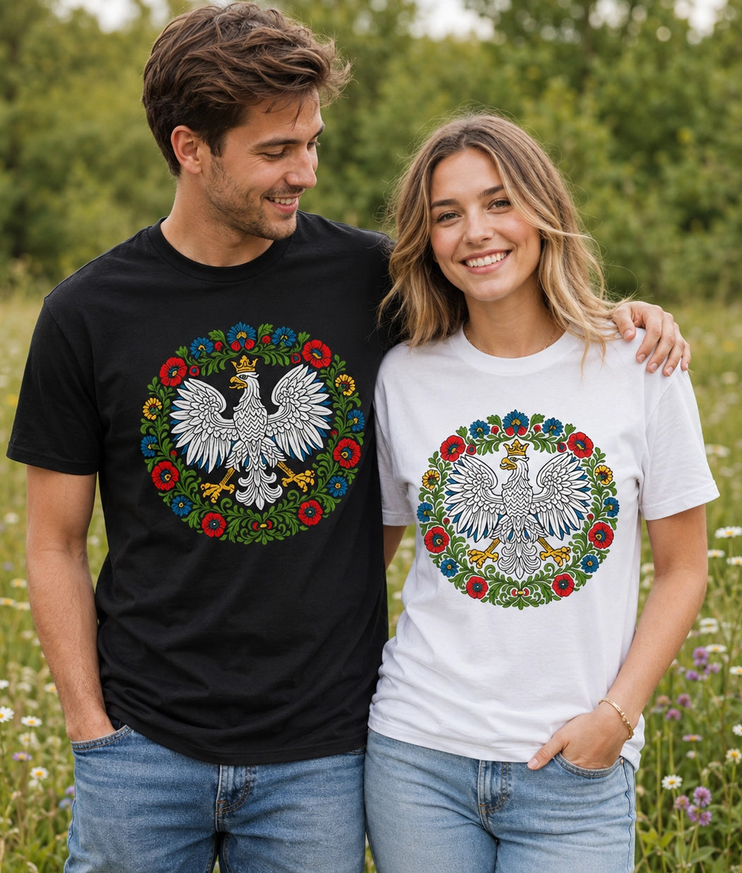 Polish Eagle Folk Art Unisex T-Shirt