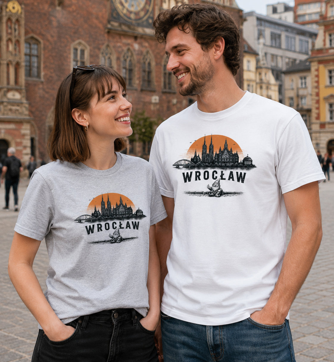 Wrocław Krasnal Skyline Polish City Unisex T-Shirt