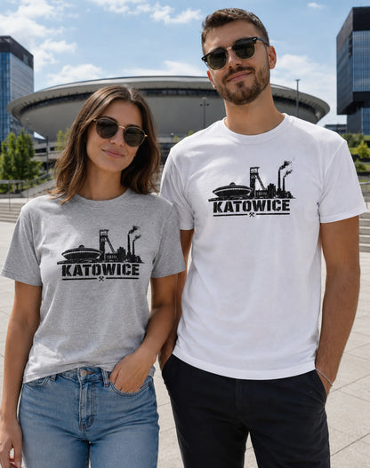 Katowice Industrial Skyline Polish City Unisex T-Shirt