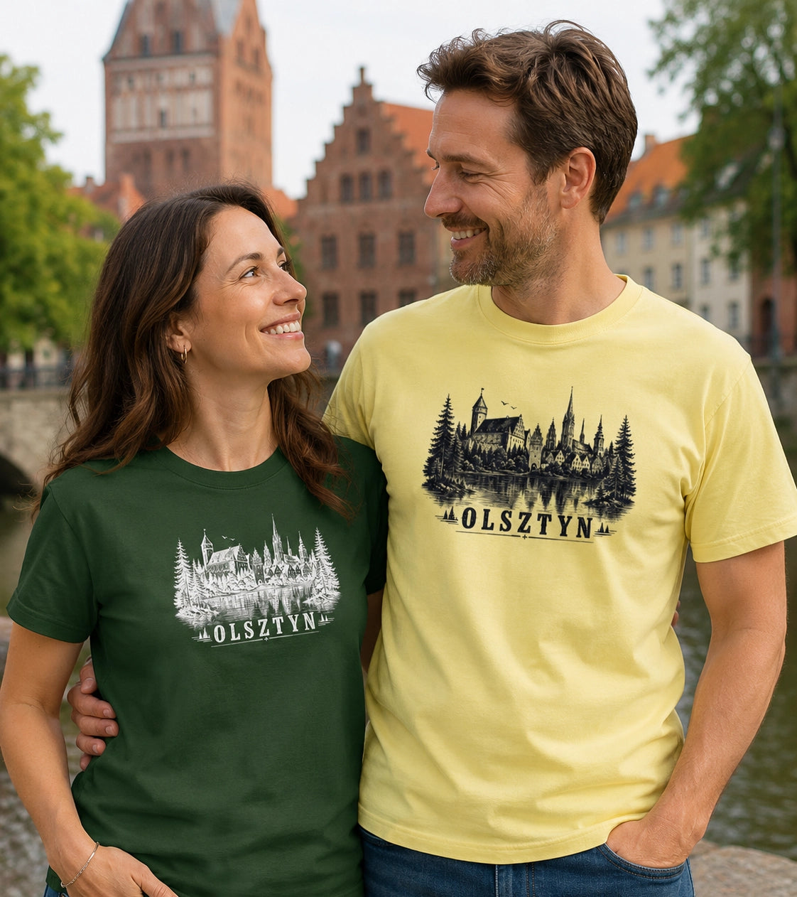 Olsztyn Nature Lake Skyline Polish City Unisex T-Shirt