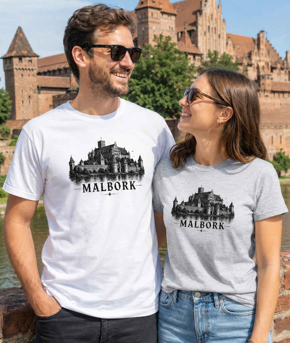 Malbork Sketch Castle Polish City Unisex T-Shirt