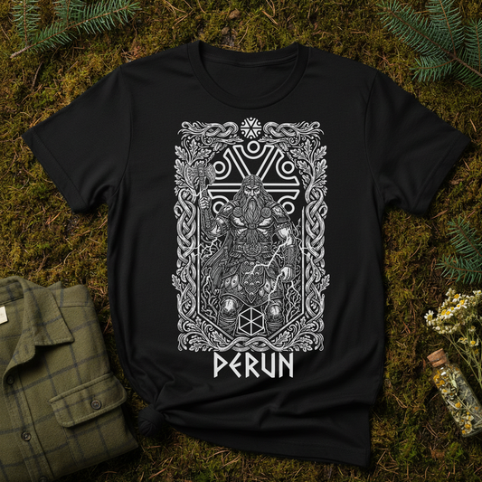Perun Slavic God of Thunder Unisex T-shirt