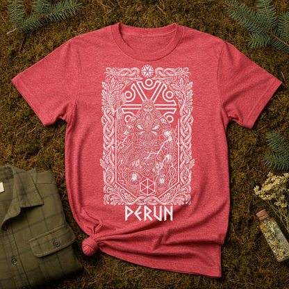 Perun Slavic God of Thunder Unisex T-shirt