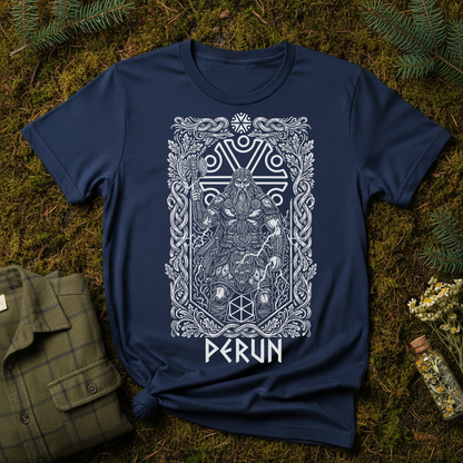 Perun Slavic God of Thunder Unisex T-shirt