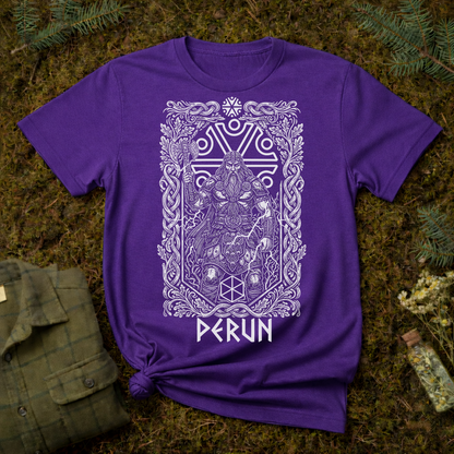 Perun Slavic God of Thunder Unisex T-shirt