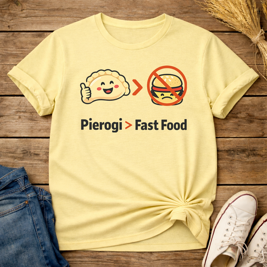 Pierogi Over Fast Food Unisex T-Shirt
