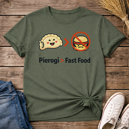 Pierogi Over Fast Food Unisex T-Shirt