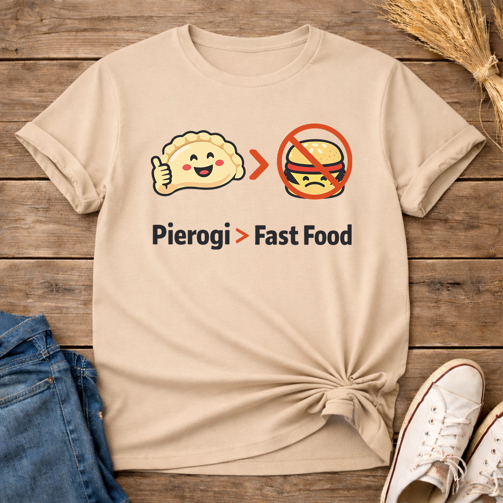 Pierogi Over Fast Food Unisex T-Shirt