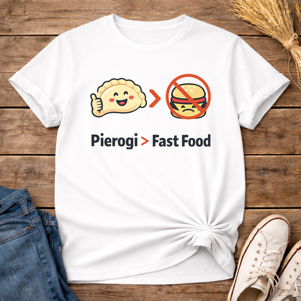 Pierogi Over Fast Food Unisex T-Shirt