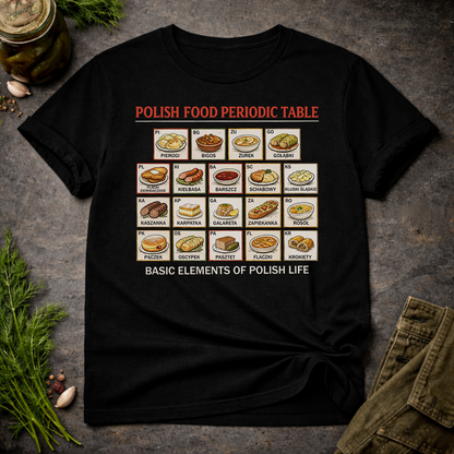 Polish Food Periodic Table Unisex T-Shirt