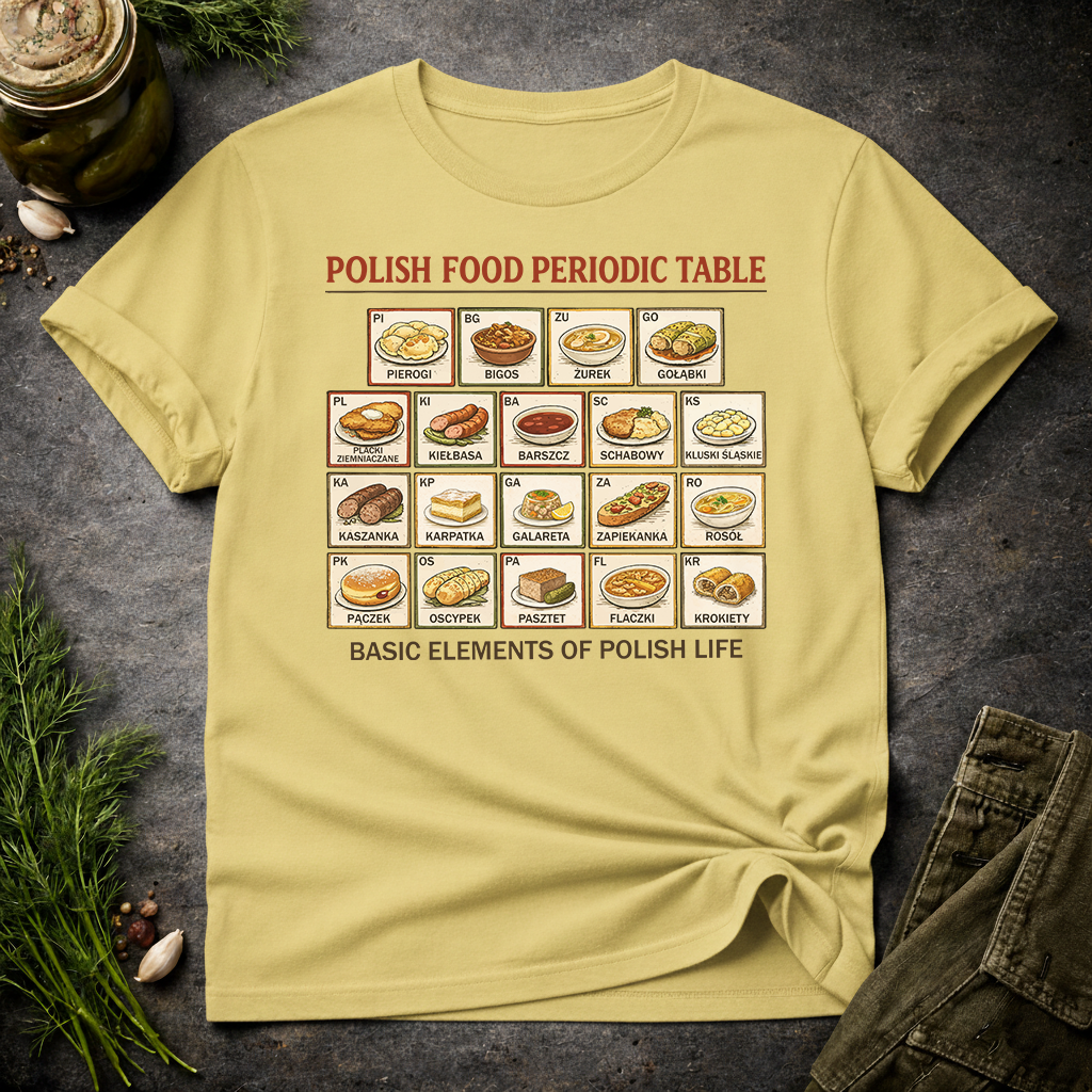 Polish Food Periodic Table Unisex T-Shirt