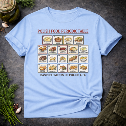 Polish Food Periodic Table Unisex T-Shirt