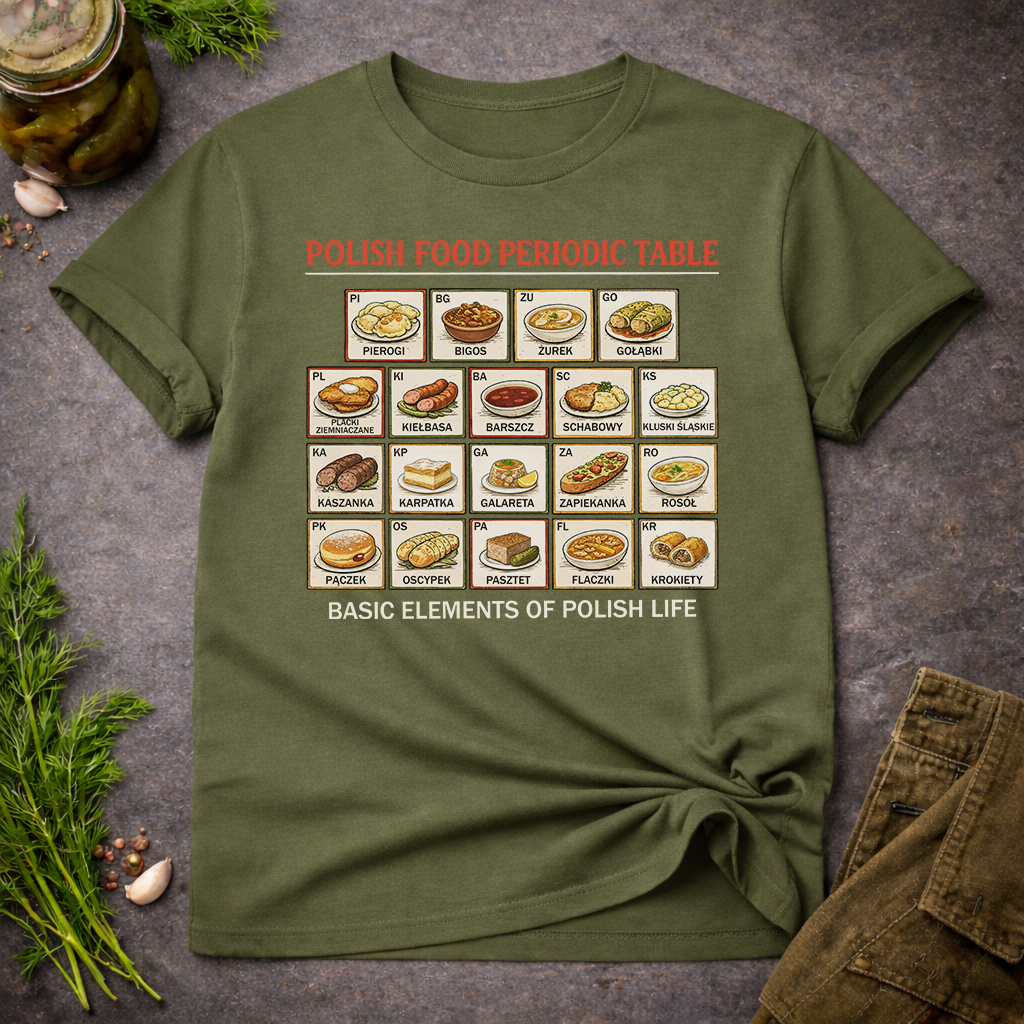 Polish Food Periodic Table Unisex T-Shirt