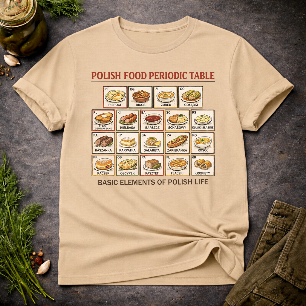 Polish Food Periodic Table Unisex T-Shirt