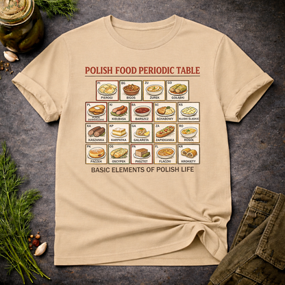 Polish Food Periodic Table Unisex T-Shirt