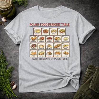 Polish Food Periodic Table Unisex T-Shirt