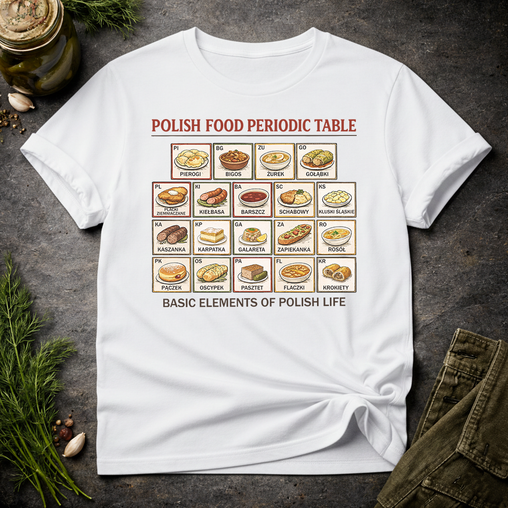 Polish Food Periodic Table Unisex T-Shirt