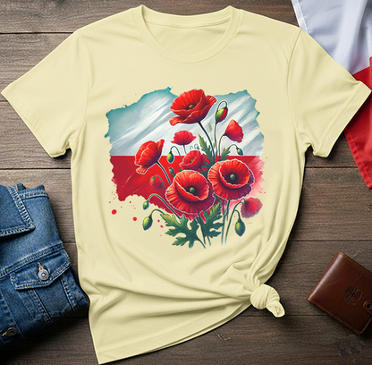 Polish Poppy Roots Unisex T-Shirt