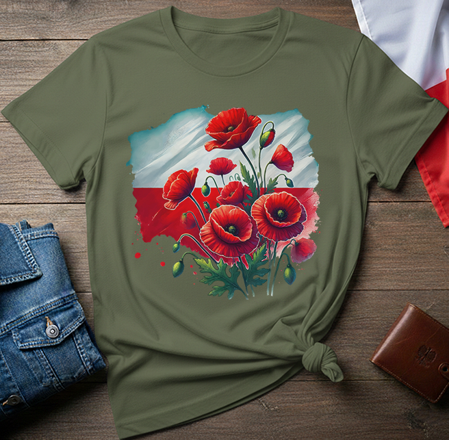 Polish Poppy Roots Unisex T-Shirt