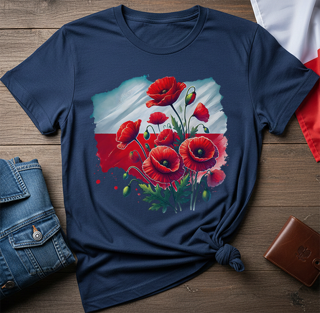 Polish Poppy Roots Unisex T-Shirt
