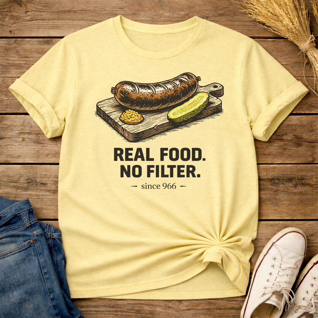 Real Food. No Filter. Unisex T-Shirt