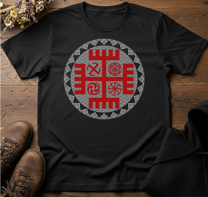 Ręce Boga & Slavic Symbols Unisex T-Shirt